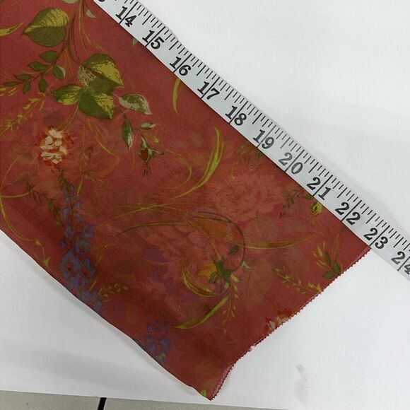 Cabi Silk Top Womens Small Embellished Fairy Floral Sheer Embroidered Boho Flowy - Picture 6 of 11